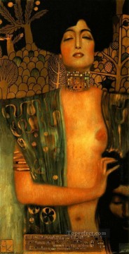  Judit Arte - Judith y Holopherne oscuras Gustav Klimt Desnudo impresionista